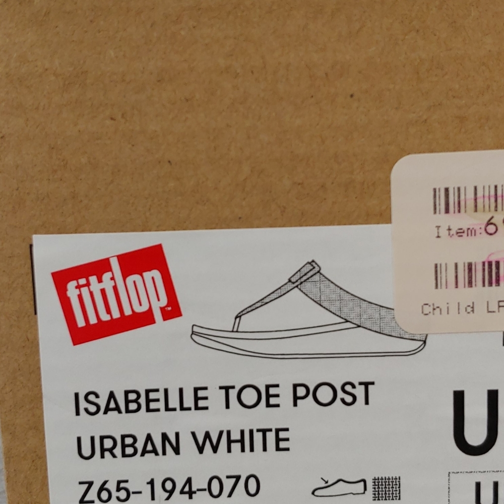 Flip flop Isabel Crystal toe post sandal white-9 - Picture 12 of 12